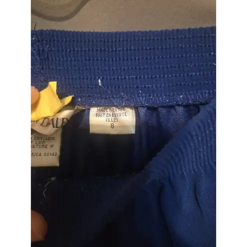 Allison Daley Blue Suede Pants, Women's Size 8, Pull-on Elastic Waist, Stretch