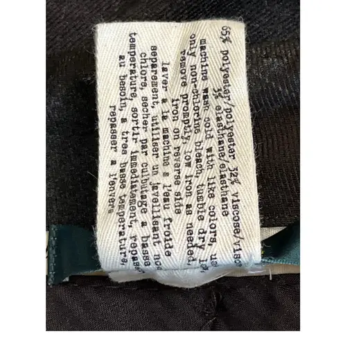 Anthropologie Cartonnier Cropped Plaid Pants Brown Gray Button Detail Women’s 4S Size 4