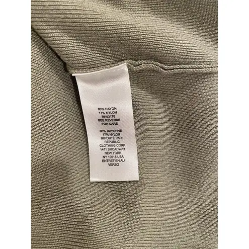 Tahari Mock Neck Sweater Short Sleeve Green Size XL NWT