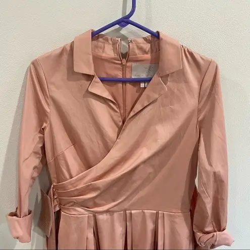 Gal Meets Glam  Elisabetta Dress in Pink Shirt Dress Size 2