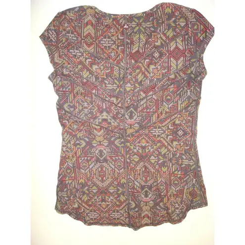 prAna NWT Womens Yoga Pilates Climb Top Bra New Calypsa Gray S Yellow UPF Red