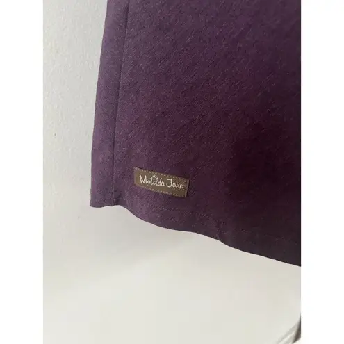 Matilda Jane Purple Jersey Knit Fit & Flare Layered Ruffle Midi Dress Sz Medium
