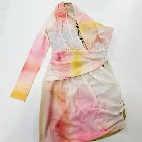 Michael Costello x REVOLVE Sedona Mini Dress in Watercolor Print