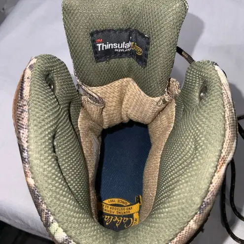 Cabela's 81-3748 Camouflage Leather Thinsulate Ultra Dry Hiking Boots Women’s 6M