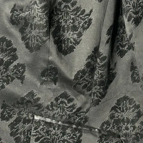 Apostrophe Blazer Womens 18W Black Velvet Floral Career Professional Formal