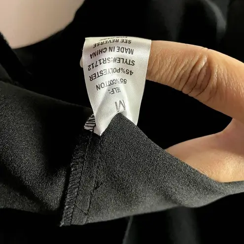 Sophie Rue Black Lightweight Open Front Blazer EUC Size M