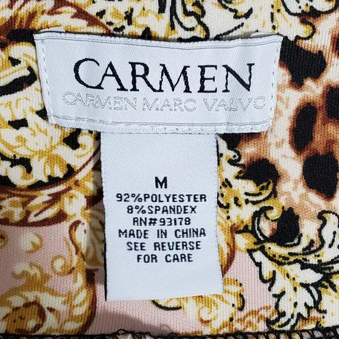 Carmen Marc Valvo CARMEN MARC VALVO LADIES PULL-ON PENCIL SKIRT Animal Print Size M