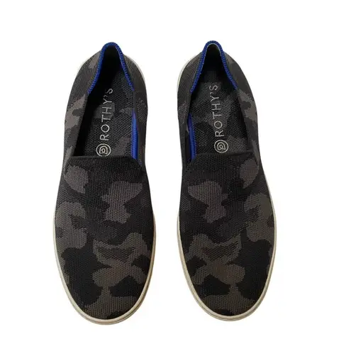 Rothy's Rothy’s the Original Slip On Sneaker Women’s 9 in Black Grey Camo Print