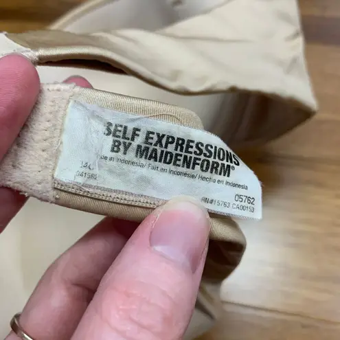 Maidenform Bra Women 34C Beige Self Expressions Strapless Beige Smooth Underwire