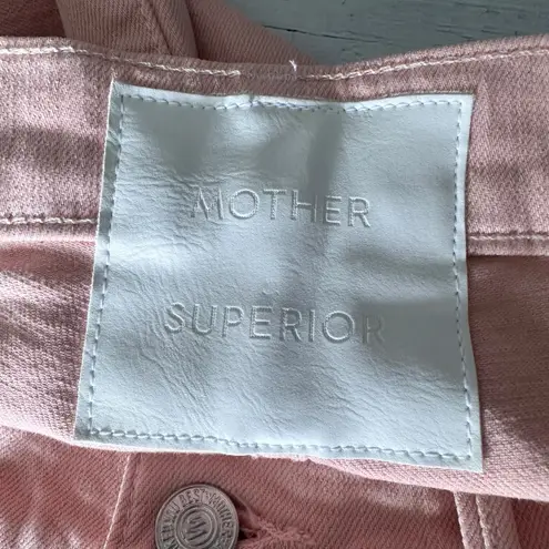 Mother Superior The Insider Hover High Rise Jeans Peach Parfait Size 28
