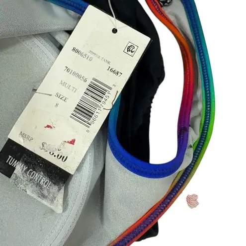 Swim Solutions nwt $98 Women's Shirred Zip