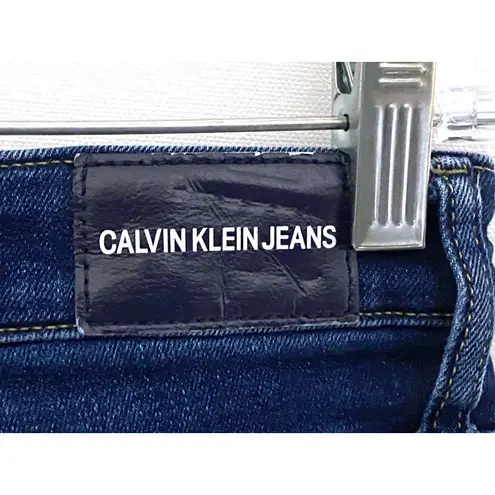 Calvin Klein Jeans Denim Shorts Womens 4 Cut Off Frayed Raw Hem Summer Beachy Blue