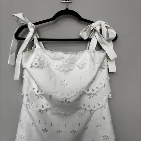 Petal and Pup laser cut floral scalloped maxi dress nwot size small