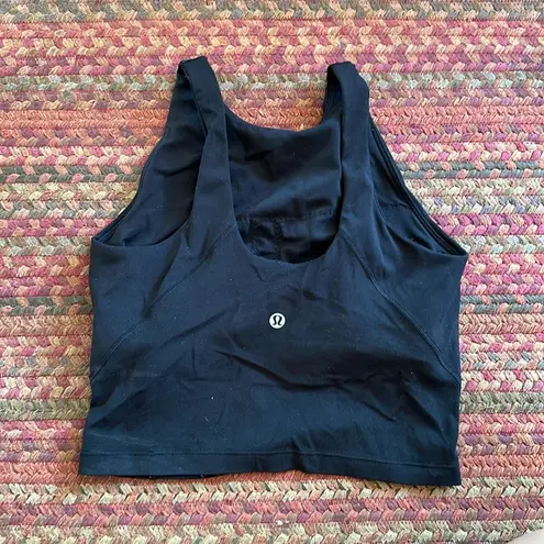 Lululemon  BLACK ALIGN HIGH NECK RACERBACK TANK TOP CROP