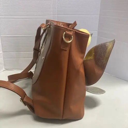 Danielle Nicole Disney Parks Tinkerbell Convertible Backpack Handbag Brown