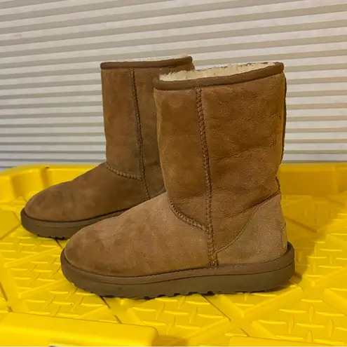 UGG  1016223 Genuine Suede Leather Tan Warm Winter Boots VGUC 5