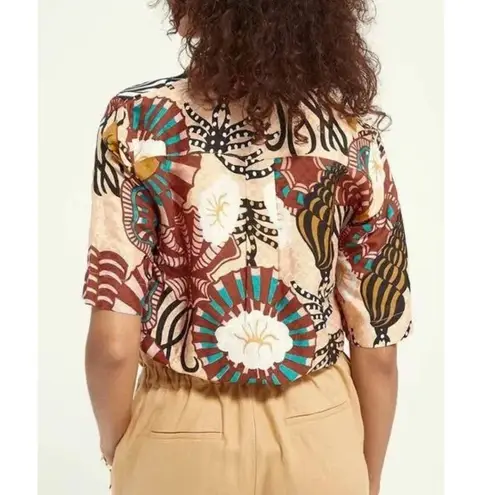 Scotch & Soda  Sunray Viscose Printed Hawaiian Shirt Top