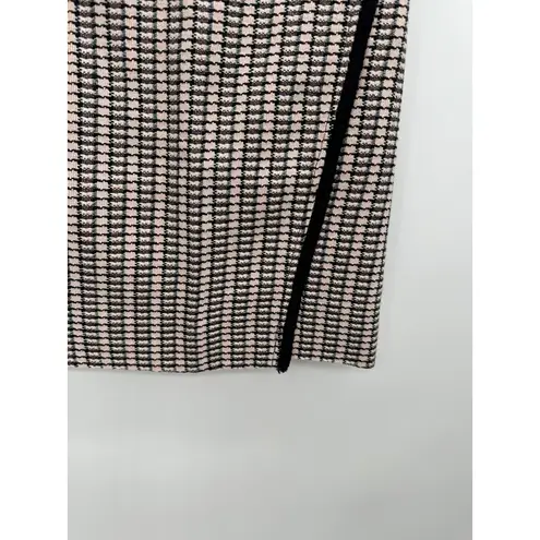 J. Crew Factory Plaid Pink Tweed Mini Skirt Womens Size 0 Academia Preppy