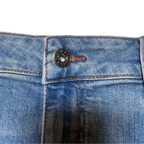 Tecovas Blue Jean Cutoff Shorts with Distressed Detailing sz 30