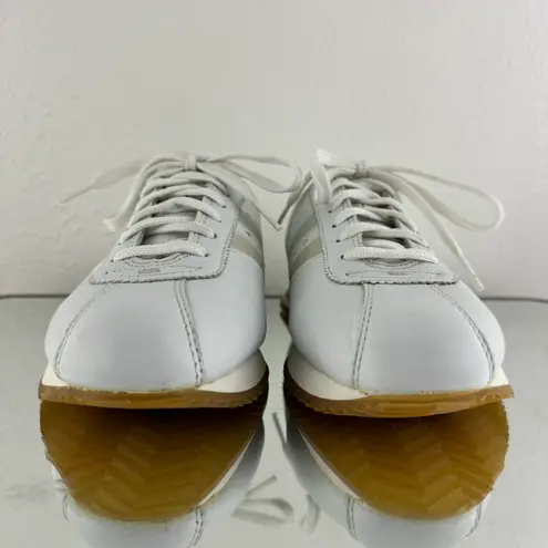 Skechers Vintage Y2K 2000s White Leather Rhinestone Stripe Casual Track Sneakers