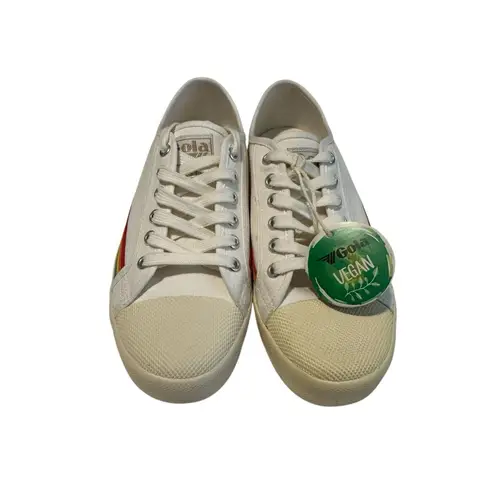 Gola Women’s Size 8 Coaster Sneaker Off White Rainbow Drop Striped #S1