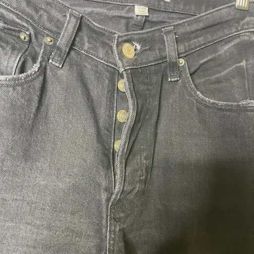 Abercrombie & Fitch  Curve Love 90s Baggy Low Rise Jeans Size 26 In Black - Image 7