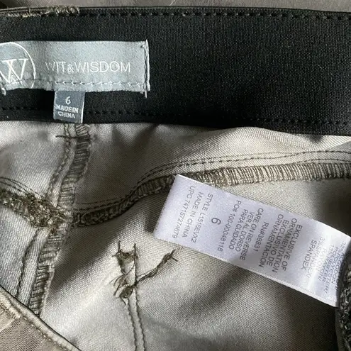 Wit & Wisdom Camp Skinny Pants Green Size 6