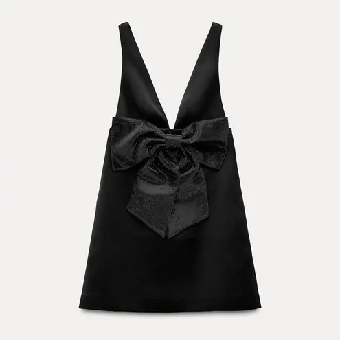 ZARA  Rhinestone Bow Dress