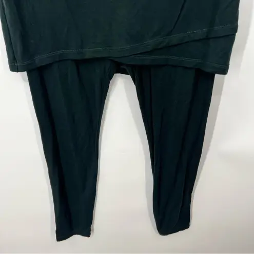 CAbi  Women's Forest Green Stretchy Crossover Skirt Leggings Size Medium