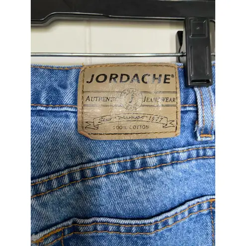 Jordache Womens Jeans Size 7/8 Vintage Blue Denim Tapered Leg 100% Cotton