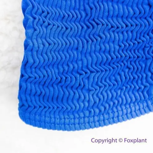 NEW Cleonie Free People Swim Australia blue bikini top blue stripe, one size Size L