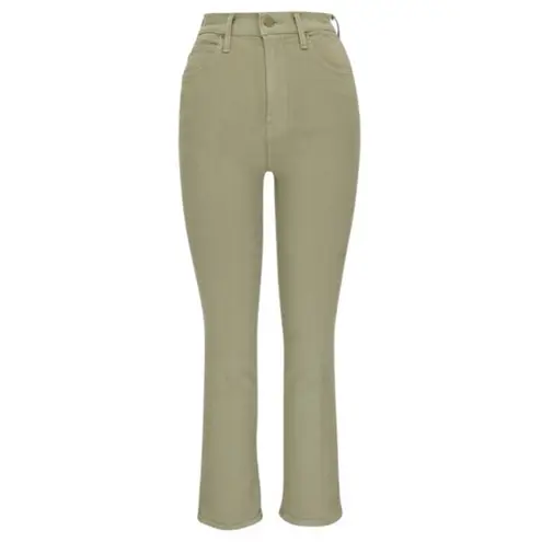 Mother The Smokin' Double Ankle Jeans Sage Green 24 High Rise