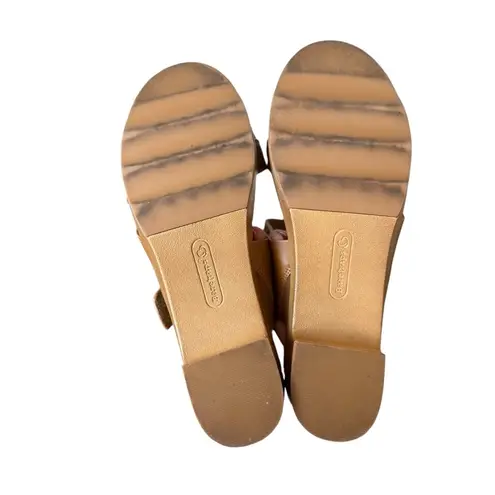 Baretraps Gigi Brown Slip On Platform Sandals Size 8M Neutral Timeless Casual