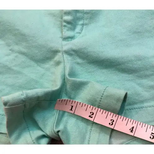 Harper mint green chino shorts side slit pockets size 29