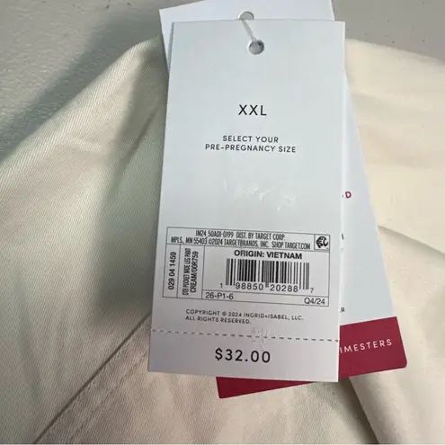 Isabel Maternity by Ingrid & Isabel Cream Wide Leg Pants Size undefined