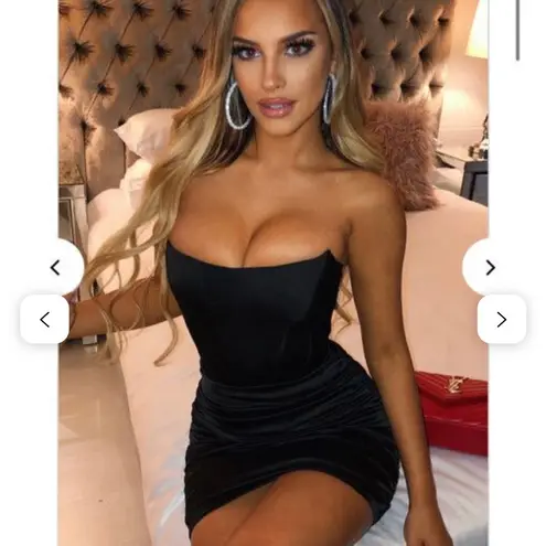 New Babyboo Serina Mini Dress Black, New with Tags, Size Aus L 12 US 8 Black