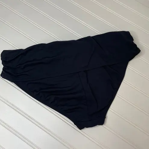 JETS by Jessica Allen Blue Print & Black Halter 2 Piece Bikini Plus Size 14