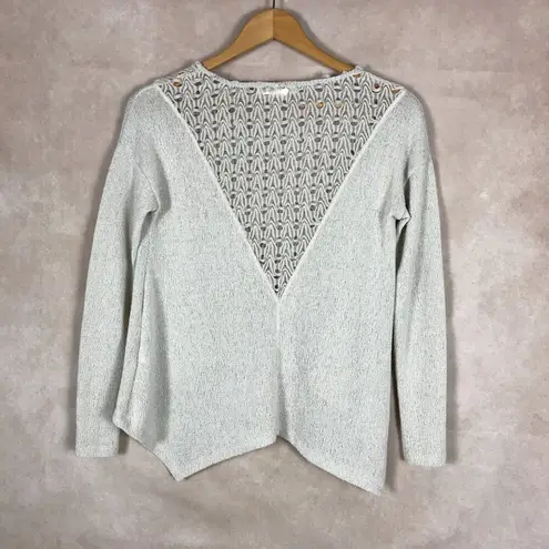 Staring At Stars Open Knit Asymmetrical Sweater SMALL