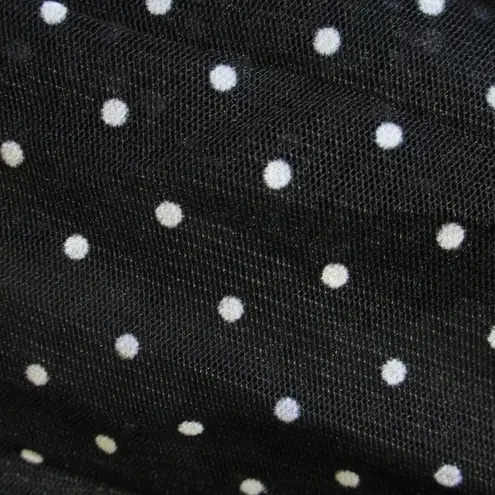 J.Crew NWT  x Net-a-porter Fia in Black Ivory Polka Dot Flocked Tulle Skirt 2