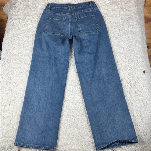 Flamingals NWOT'S Women's Wide Legged, Straight Jeans, Size Small Blue