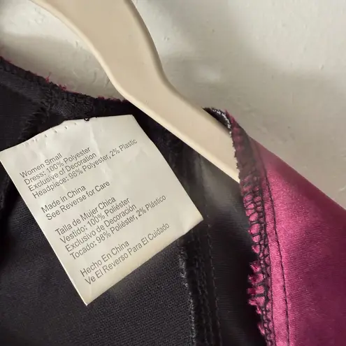 Womens Villain Evil Queen Princess Costume Dress Cape Halloween Cosplay Small Black