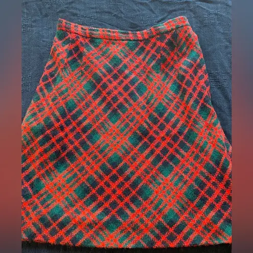 VTG 50’s Tartan Mode O’ Day Union Made Plaid Mini Skirt. Size 11!