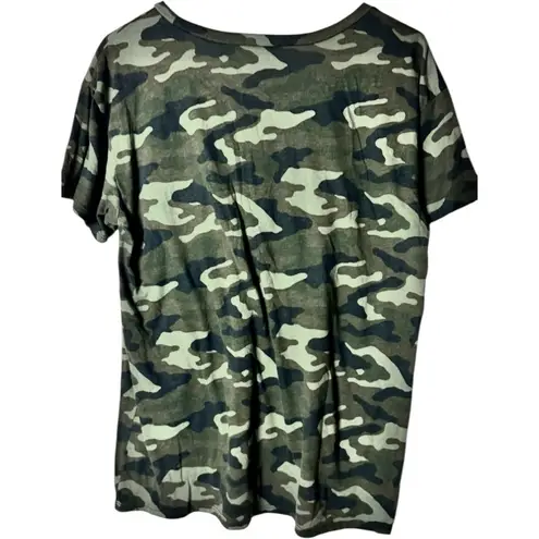 Arizona Jean Co. Camouflage Short Sleeve Tee Shirt Sz L Green Size L