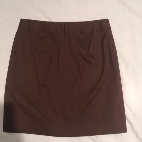 J. McLaughlin  brown cotton skirt, size 8