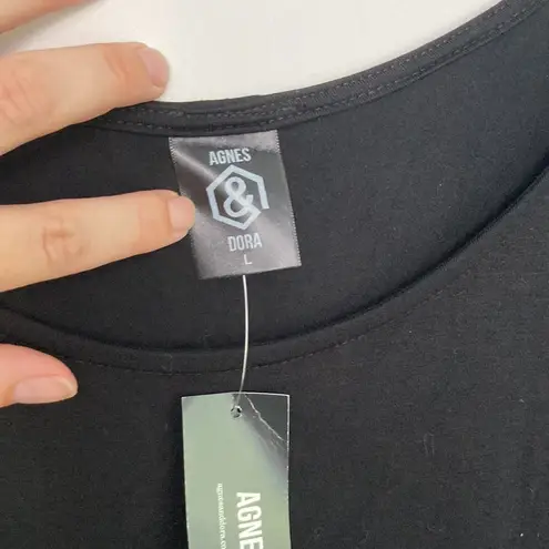 Agnes & Dora |Round Neck Short Sleeve Hi Lo Day Dreamer Tunic size L