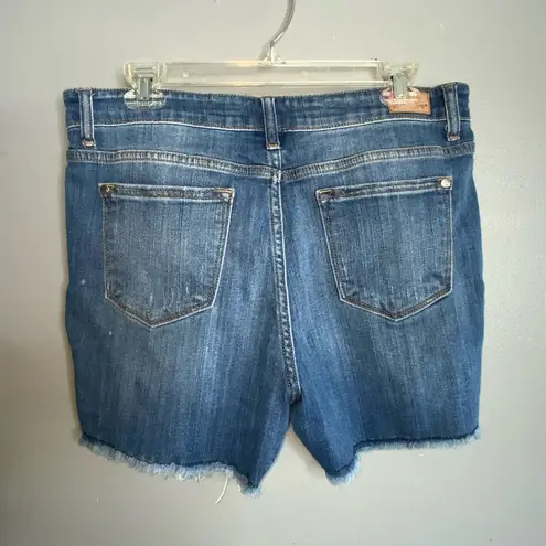 Judy Blue Ripped Distressed Tulip Hem Denim Jean Shorts Large