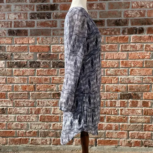 Rory Beca blue abstract printed long sleeved dress / XS / Excellent condition