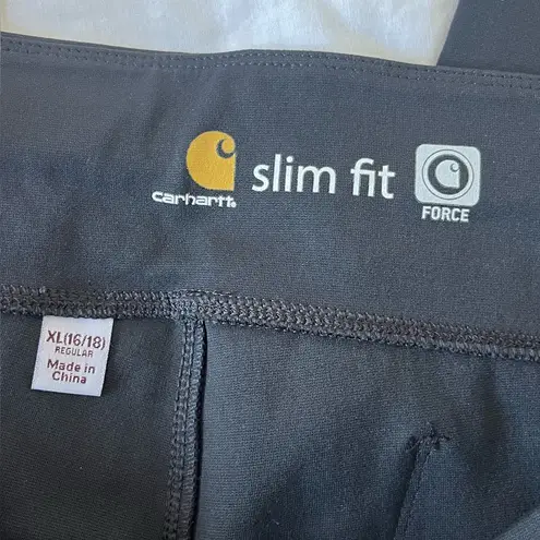 Carhartt  Women’s Black Slim Fit Force Utility Leggings SIZE X-LARGE