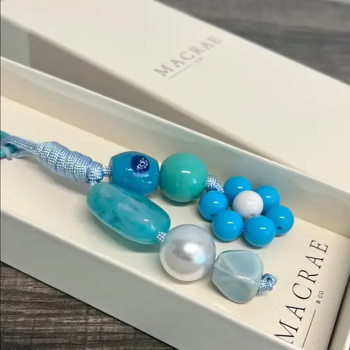 Macrae Blue On Blue Bag Charm 🩵