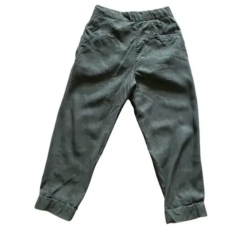 Wilfred Cropped Tapered Drawcord Trousers Green Size 2 Casual Pants
